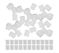 100 Pièces Écrous D’assemblage en Nylon Préinsérés | Fixation Renforcée, Matière Plastique Blanche, Adaptés aux Armoires et Charnières, pour Réparations par Bricoleurs