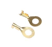 100 Pièces/ensemble Non Isolé M3 M4 M5 M6 Anneau Cosses De Câble Bornes Assorties Connecteur Nu Connecteurs De Fil En Laiton(G,M6 6.2mm)