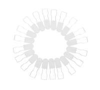100 Pièces Étiquette de Verrouillage Plastique Blanche | Scellé à Usage Unique, Indicateur D’effraction Visible, Suivi Clair, pour Chaussures et Échantillons