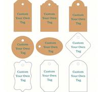 100 pièces Étiquettes cadeaux en papier kraft personnalisées, Étiquettes cadeaux de Noël, Étiquettes cadeaux de mariage manuscrites, Étiquettes en papier kraft calligraphiées recto simple, Étiquettes 