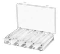 100 Pièces Étui de Protection pour Pièces 30mm Rond Transparent pour | Plastique Ps Résistant aux Chocs, Couvercle Limpide, Maintien Ajusté des Capsules, Présentation en Vitrine ou Foires