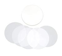 100 Pièces Films Badge Ronds Transparent PVC 75 mm, Protection Insigne Réfrigérateur, Accessoires Création Badge Personnalisé pour Événements, Machines à Badges, Écoles, Entrepri