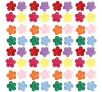 100 Pièces Fleurs en Tissu Décoratives, Appliques Élégantes | Forme de Fleur en Tissu, Finition Soignée, Usage Craft, Embellissement Délicat, pour Chapeaux et Couleur Aléatoire