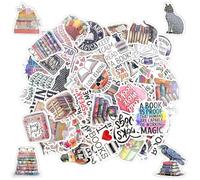 100 Pièces Holographiques Autocollants Scrapbooking | Star Laser Stickers Journaling | Stickers Aesthetic en Imperméables pour Carnets Kindle | Scrapbooking Autocollant pour Passionnés de Lecture