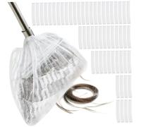 100 pièces Housse de Balai jetable Extensible Manches Anti-poussière et Attrape-Cheveux Outil de Nettoyage hygiénique en Tissu Non tissé pour sols Peluches Poils d'animaux Aucun Lavage nécessair