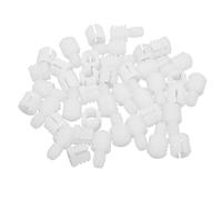 100 Pièces Kit D’écrous à Cheville en Nylon Blanc | Montage sans Outil, Empêche le Desserrage, Adapté aux Réparations de Mobilier et Cuisines Domestiques, pour Installateurs