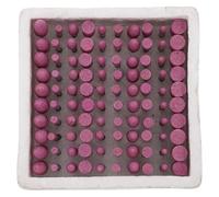 100 Pièces Kit de Cônes Abrasifs Coniques Rouge en Corindon | Outil Rotatif, Grain Fin pour Meulage Précis, Affûtage Soigné, Travail de Surface et Côtés