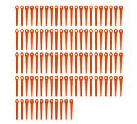 100 Pièces Lames Coupe-Bordure pour Gardena EasyCut Li18/23R ComfortCut Li18/23R AccuCut 400Li/450Li, Lames Plastique pour Gardena Rechange, Lame Coupe Herbe Durables, Remplacement Simple et Rapide
