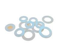 100 pièces M1.5 M2 M3 M4 M5 M6 M8 M10 M12 blanc noir en plastique Nylon rondelle plate plan entretoise joint d'isolation for boulon à vis