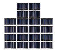 100 Pieces Panneau Solaire Nouveau 0.5 V 100 MA Panneaux Solaires Panneaux Photovoltaiques Module Solaire Chargeur de Batterie DIY 53 x 18 x