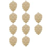 100 Pièces Pendentif en Bois de Noël à Peindre | Bois Beige aux Bords Lisses, Trou pour Corde, Création Collective, Guirlandes, Portes, Ateliers Scolaires, Garçon Fille