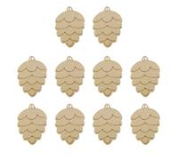 100 Pièces Pendentif Sapin de Noël en Bois, Beige | Double Face à Décorer, Trou pour Corde, Surface Lisse, Ateliers Créatifs, Fêtes, Présents Invités, Écriteaux Vierges, Plafond