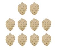 100 Pièces Pendentifs de Noël en Bois à Décorer, Artisanat DIY | Surface Lisse Beige, Bords Peu Rugueux, Trou Intégré pour Corde, Créations Collectives, Ateliers Festifs, Portes, Présents