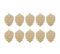 100 Pièces Pendentifs en Bois, Étiquettes DIY à Suspendre, Beige | Surface Lisse, Trou Prépercé pour Corde, Créations Manuelles, Tags Polyvalents pour Présents, Fêtes, Ateliers Scolaires