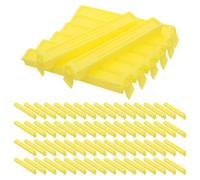 100 Pièces Pince Alimentaire en Plastique Réutilisable Jaune | Clips de Fermeture pour Paquet Alimentaires, Usage Quotidien, Légers, Multipurpose, pour Maison et Bureau