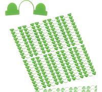 100 pièces pinces de serre film rangée couverture filet tunnel cerceau clip cadre filet d'ombrage tige clip serre film pinces, clips cerceaux de jardin pour plates-bandes (6mm)