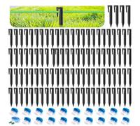 100 Pièces Piquet Fil Robot Tondeuse + 20Pcs Connecteur Fil Raccord Cable Electrique Etanche Accessoires pour Tondeuses à Gazon Étanche Câble Lawn Mower Connectors Crochet Fixation Terre Réparation