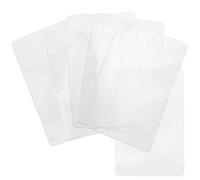 100 Pièces Pochettes pour Fiches Bristol en PVC Dos Adhésif | Protection L’eau, Affichage Clair, pour Étiquettes de Prix, Plaques Nominatives, Bureaux, Magasins et Maison