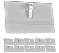 100 Pièces Porte-badge de Poche en PVC Double Face avec Clip | Protection Étanche, Fixation Simple et Usage Polyvalent, Compatible avec Cartes D’entreprise et Scolaires