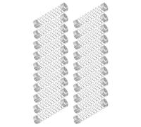 100 Pièces Présent Rentrée Ressort de Stylo Rétractable Acier | Compression Fiable, Installation Facile, Compatible Twist Pens et Ballpoint Pens, Argenté