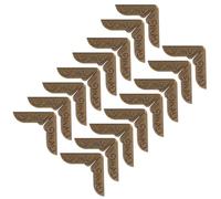 100 Pièces Protège-Coins de Livre en Fer Doré, Style Vintage | Menus et Carnets, Pose Facile Adhésive, Maintien Sûr et Finition Élégante pour Vos Bords