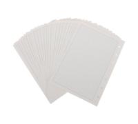 100 Pièces Recharge de Cahier à Grille A6 en Papier Blanc | Feuilles Mobiles Perforées, Marge Généreuse et Tracé Net, pour Bureau et École