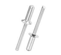100 Pièces Rivets Aveugles Étanchéité Fraisés, 4mm Rivets Pop | Acier Inox Étanches Rivet Plaque Immatriculation pour Réparer Navires, Avions, Machines, Voitures, Meubles(4X14mm)