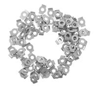 100 Pièces Rondelle de Broche à Bride en U M5 en Fer Galvanisé | Antidérapante, Stabilité Renforcée, Protection de Surface, pour Serrage Industriel et Production Automobile