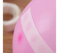 100 pièces/Rouleau Gommettes transparentes double-face pour ballons pour la décoration de mariage et d'anniversaire Caoutchouc synthétique
