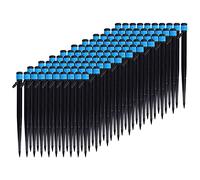 100 pièces Sac émetteurs d'irrigation Goutte à Goutte 18 cm Universel réglable à 360 degrés tête d'arrosage Goutte à Goutte pour Tube de 4 à 7 mm pour Jardin Balcon arrosage des