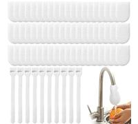 100 Pièces Sac Filtrant Coton Robinet Filtre avec 10 Sangles Anti, Protection anti-éclaboussures, Pour évier de anti-calcaire, cuisine, Fastening Straps High-Density Cotton Sediment Purifier