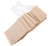 100 Pièces Sachet Filtre à Thé Jetable en Papier Beige | Filtration Améliorée, Usage Unique, sans Goût, pour Emballage, Thé de L'après-midi, Format Pratique