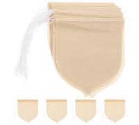 100 Pièces Sachet Filtre à Thé Jetable en Papier Pulpe Beige | Thé en Vrac, Café Moulu, Épices et Plantes, Usage Unique, Remplissage Simple