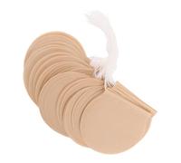 100 pièces Sachet Filtre à Thé Rond Jetable en Papier Beige | portion Unique, Usage Simple, pour Infusion au Bureau, en Voyage, Café ou Bouillon