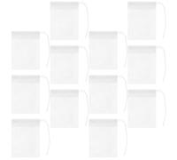 100 Pièces Sachet Infuseur à Thé à Cordon, Non Tissé Blanc | Thé en Vrac, Fleurs et Bouillons, Usage Maison ou Préparation Restaurant, Retient les Solides