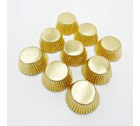 100 pièces/set Caissettes à cupcakes métalliques pour la série de Noël, Caissettes de cupcakes en feuille d'or pour fête, fournitures de cuisson, Moules à muffins, Caissettes en papier pour gâteaux Ta