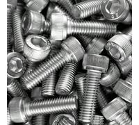 100 pièces/set de vis à tête creuse cylindriques hex en acier inoxydable 201, M3/M4/M5, boulons hex avec écrous, filetage complet métrique, avec boîte de rangement assortiment M3-100PCS,M4-100PCS,M5-1
