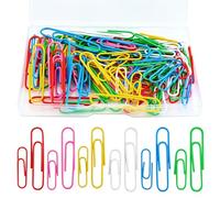 100 Pièces Trombones Bureau,33mm Et 50mm,Résistant À La Rouille,Multicolores,Super Grand Clips Papier Bureau Avec Revêtement,Giant Paperclip,Paper Clips,Office Products