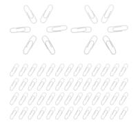 100 Pièces Trombones de Bureau Mini 28mm en Fer et Plastique | Pages pour Cahiers et Reçus, Usage Maison École, Code Couleur, pour Enseignants et Élèves