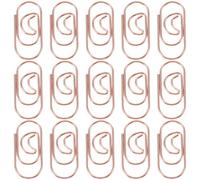 100 Pièces Trombones Lune Mini en Métal, Pince Décorative | Format Compact, Structure Ferme et Forte Tenue, Lot Pratique pour Cahiers, Papiers, Bureau et Maison