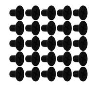 100 Pièces Vis en Nylon Noire Km4x6 à Tête Fraisée Cruciforme | Fixation Murale, Serrage Facile et Maintien Sûr, Format Compact, Usage pour Panneau Électrique et Plaque