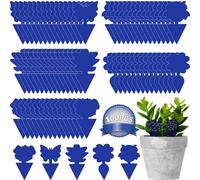 100 Pièges Anti Moucherons Interieur, Attrape Moucheron Plantes, Pièges à Insectes Bleu Collants pour intérieur et extérieur