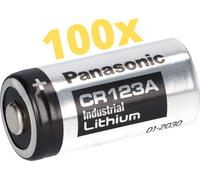 100 piles lithium 3V Panasonic, modèles CR123A – DL123A / CR17345,en gros