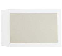 100 pochettes avec dos cartonnées blanches C4, 229 x 324 mm, sans fenêtre, fermeture adhésive, rabat droit, 120 g/m² offset, Enveloppe 24