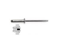 Techman - 100 rivets acier / acier à tête plate Ø 3,2 x 10 mm G