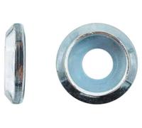 100 Rondelles Cuvette pour Vis Tête Fraisée M10 mm - Zingué blanc - D-Work