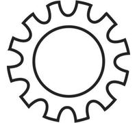 100 Rondelles Dentées Din 6797 4.3mm Toolcraft 815209
