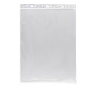 100 sachets à fermeture zip format 300 x 400 mm 30x40 cm pochette zip qualité alimentaire aux normes plastique CEE 50 microns sachet congélation prélèvement solide recyclable avec trou de suspension
