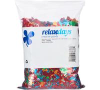 100 sachets de confettis XXL, confettis métallisés, confettis pailletés multicolores, anniversaire, carnaval, festival, 28 kg, multicolores