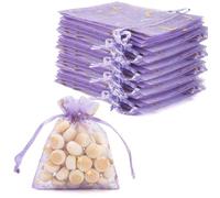 100 Sachets Organza 8x10cm - Pour Bijoux, Lavande, Dragées - Cadeau Mariage, Anniversaire, Fête